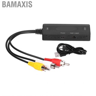 Bamaxis AV To Converter Composite Adapter Support 1080P PAL/NTSC