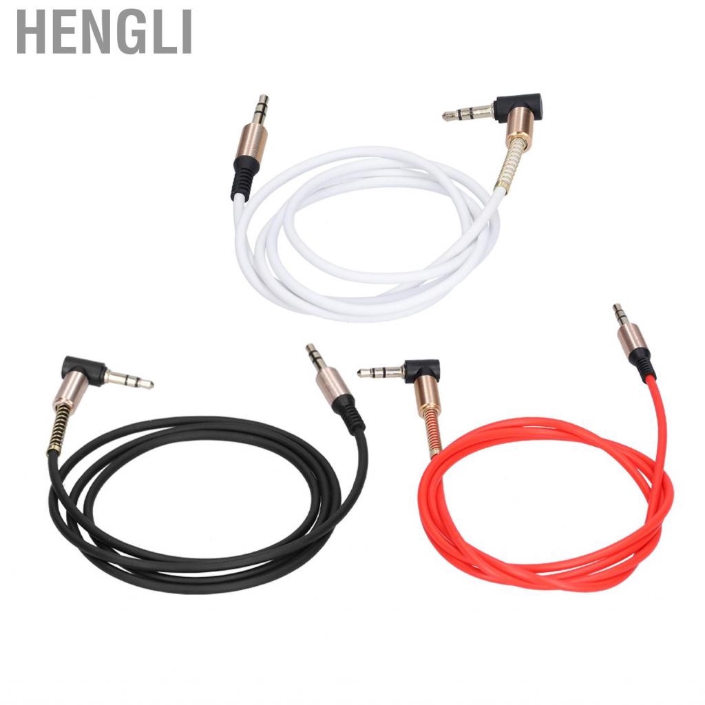 Hengli Metal 3.5mm Male To Elbow Stereo Headphone Car Aux Extension Cabl Hot