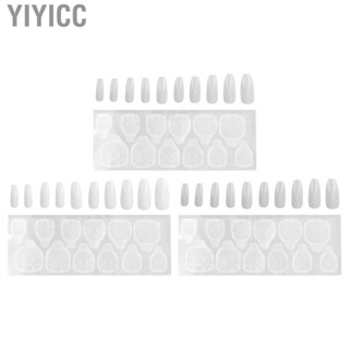 Yiyicc Long Press On Nails  Non Toxic Full Cover Simple for Women Girls