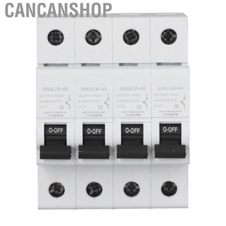 Cancanshop SCB 4P40KA Surge Protection Breaker Device Voltage Circuit Lightning Low Air Switch 230V-400V