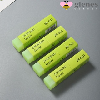 Glenes ยางลบดินสอ เจลลี่นิ่ม ยืดหยุ่น สีเขียว สําหรับเขียน วาดภาพ 4 ชิ้น