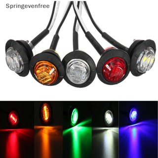 Spef หลอดไฟเลี้ยว Led 3 ดวง 24V ทรงกลม สีเหลือง ขาว แดง สําหรับรถบรรทุก 3/4 นิ้ว 1 ชิ้น