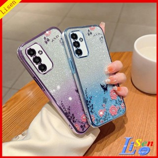 เคส Samsung A54 5G A14 5G A13 5G A24 A34 5G A04S HYB ดอกไม้ ผีเสื้อ เคสโทรศัพท์ ป้องกัน