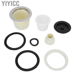 Yiyicc Bath Drain Stopper Easy Installation Drainpipe Connector Sealing Corrosion Resistant Sink Strainer for Bathroom