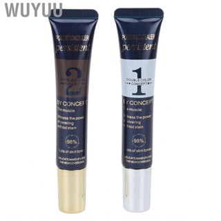 Wuyuu 2Pcs Tattoo   Sweatproof Safe Ingredients Beige Bronze Make Up for Birthmarks Accessories