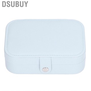 Dsubuy Women Jewelry Trinket Travel Case Leather Earring Storage Box ZMn