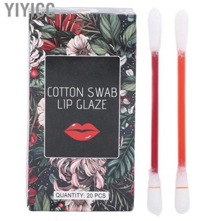 Yiyicc Cotton Swab Lipstick  Long Lasting Lip Gloss  Dry for Daily Use Party Girls Women