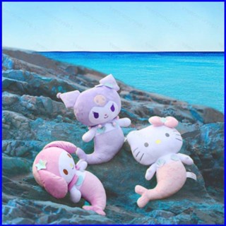 Gp1 หมอนตุ๊กตานุ่ม รูปการ์ตูน Sanrio Mermaid Melody Kuromi Hello Kitty ของขวัญ สําหรับตกแต่งบ้าน PG1