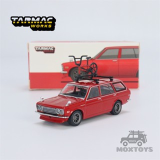 Tarmac Works โมเดลรถจักรยาน Datsun Bluebird 510 Wagon 1:64 พร้อมแร็คหลังคา