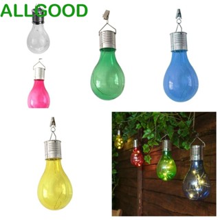 Allgoods หลอดไฟพลังงานแสงอาทิตย์ LED พลังงานแสงอาทิตย์ แบบแขวน สีโปร่งใส หลากสี สําหรับปาร์ตี้