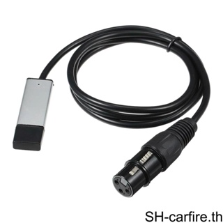 1/2 USB เป็น DMX DMX512 อินเตอร์เฟซ อะแดปเตอร์ สายเคเบิล ตัวควบคุมไฟเวที