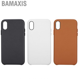 Bamaxis PU Matte Phone Cover  Soft Ultra-thin -scratch Unique Leather Texture PC Case for XR