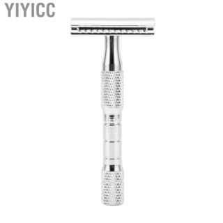 Yiyicc Manual Shaving Razor  Washable Men s Safety Quickly Clean Sanitary Knob Type Head for Daily Use