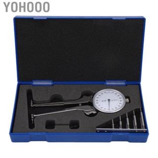 Yohooo Gauge Dial Inside Caliper High Accuracy 2.2-6in Easy Reading 10 Heads Internal 90mm Measuring Depth for Workshop