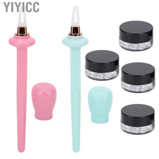 Yiyicc Gel Eyeliner  Silicone Tool Set Long Lasting Precise Tip Skin Color for Daily Use