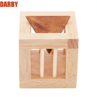 Darby จิ๊กซอว์ไม้ปริศนา 3D ทรงสามเหลี่ยม ของเล่นสําหรับเด็ก