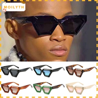 Moilyth Cateye แว่นตากันแดด วินเทจ กรอบหนา หลายเหลี่ยม ผู้ชาย ผู้หญิง Sunnies