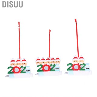 Disuu 3X Personalized Christmas 2021 Set Custom Snowman Tree Decor Xmas Gift