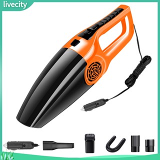 Livecity|  เครื่องดูดฝุ่น แบบพกพา 120W สําหรับทําความสะอาดรถยนต์