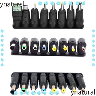 Ynatural อะแดปเตอร์ชาร์จ AC DC ปลั๊ก AC เป็น DC อเนกประสงค์ UK 8 in 1 AC เป็น DC สําหรับแล็ปท็อป พีซี