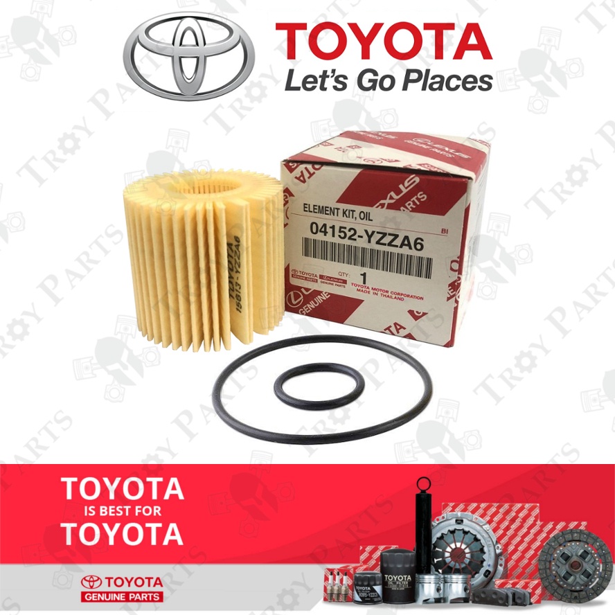 กรองน้ํามันเครื่อง Toyota (04152-YZZA6 / 04152-37010) Wish Prius Altis 2010 Sienta Harrier CHR C-HR 