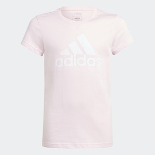 adidas ไลฟ์สไตล์ เสื้อยืดผ้าฝ้าย Essentials Big Logo เด็ก สีชมพู IC6123