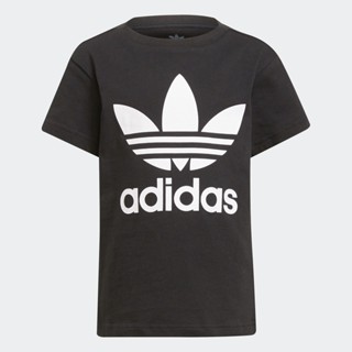 adidas ไลฟ์สไตล์ เสื้อยืด Adicolor Trefoil เด็ก สีดำ H25245