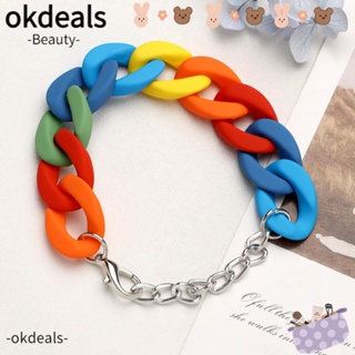 Okdeals สร้อยข้อมือ ของขวัญ เครื่องประดับ ฤดูร้อน ลิงค์ สร้อยข้อมือ