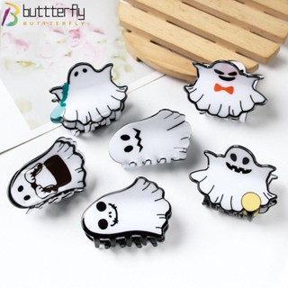 Buttterfly กิ๊บติดผมหางม้า พลาสติก รูปผีฮาโลวีน เครื่องประดับ สําหรับผู้หญิง