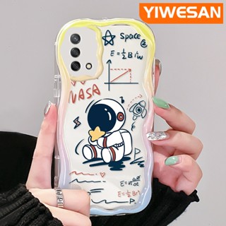 เคสโทรศัพท์มือถือแบบนิ่ม ใส กันกระแทก ลายการ์ตูนนักบินอวกาศน่ารัก สําหรับ OPPO A74 4G A95 4G F19 F19S Reno 6 Lite