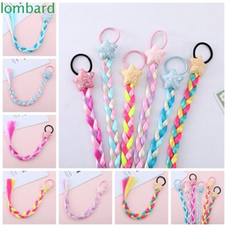 Lombard สาวถักหางม้า, ยางรัดดาว, ที่คาดผมถักเปีย ที่มีสีสัน, การ์ตูนเลื่อมน่ารัก Headwear วิกผมสังเคราะห์ปาร์ตี้