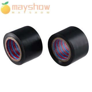 Mayshow เทปพันสายไฟ PVC สีดํา สําหรับเครื่องปรับอากาศรถยนต์ 2 ม้วน