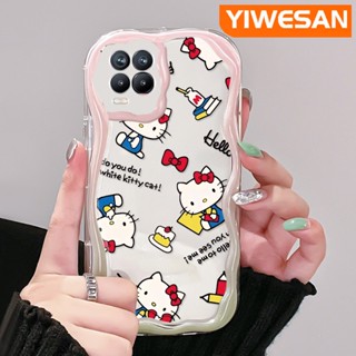 เคสโทรศัพท์มือถือ ซิลิโคนนุ่ม ใส ลายเฮลโลคิตตี้ แมว สีสันสดใส สําหรับ Realme 8 5G 8s 5G Q3i V13 5G Narzo 30 Q3