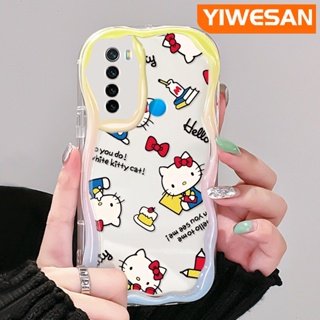 เคสโทรศัพท์มือถือ ซิลิโคนใส ลายเฮลโลคิตตี้ แมว สีสันสดใส สําหรับ Xiaomi Redmi Note 8 Note 8T Note 9