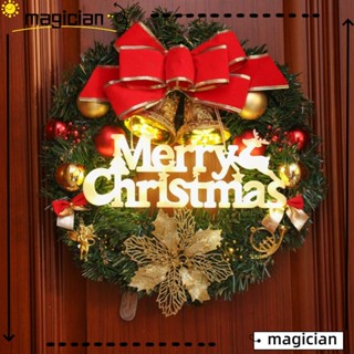 Mag สายไฟ รูปตัวอักษร Merry Christmas สีขาวอบอุ่น สําหรับแขวนตกแต่งปาร์ตี้คริสต์มาส ในร่ม กลางแจ้ง