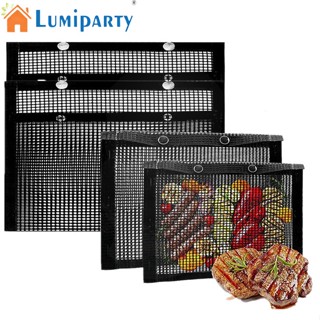 Lumiparty ถุงตาข่ายย่างบาร์บีคิว แบบไม่ติด ทนความร้อนสูง ใช้ซ้ําได้ 4 ชิ้น