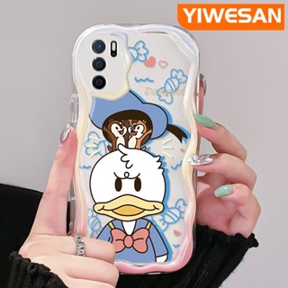 เคสโทรศัพท์มือถือ ซิลิโคนนุ่ม ใส ลายการ์ตูนโดนัลด์ดั๊กน่ารัก สีสันสดใส สําหรับ OPPO A16 A16s A54s A54 A55