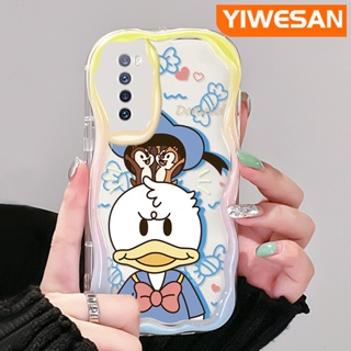 เคสโทรศัพท์มือถือ ซิลิโคนนุ่ม ใส ลายการ์ตูนโดนัลด์ดั๊กน่ารัก สีสันสดใส สําหรับ Huawei Nova 7 SE Nova 7 Pro Nova 9 SE Nova 11 SE Nova 10 SE Honor 20