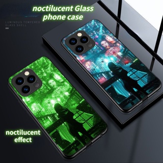 Mg เคสโทรศัพท์มือถือแบบแก้ว เรืองแสง ลายเงามนุษย์ สําหรับ Huawei mate10pro 20pro 30pro 40pro 50pro 9pro nova10 nova9 nova8 nova7 nova6 nova5 P10 P20 P30 P40 P50 P60 P9