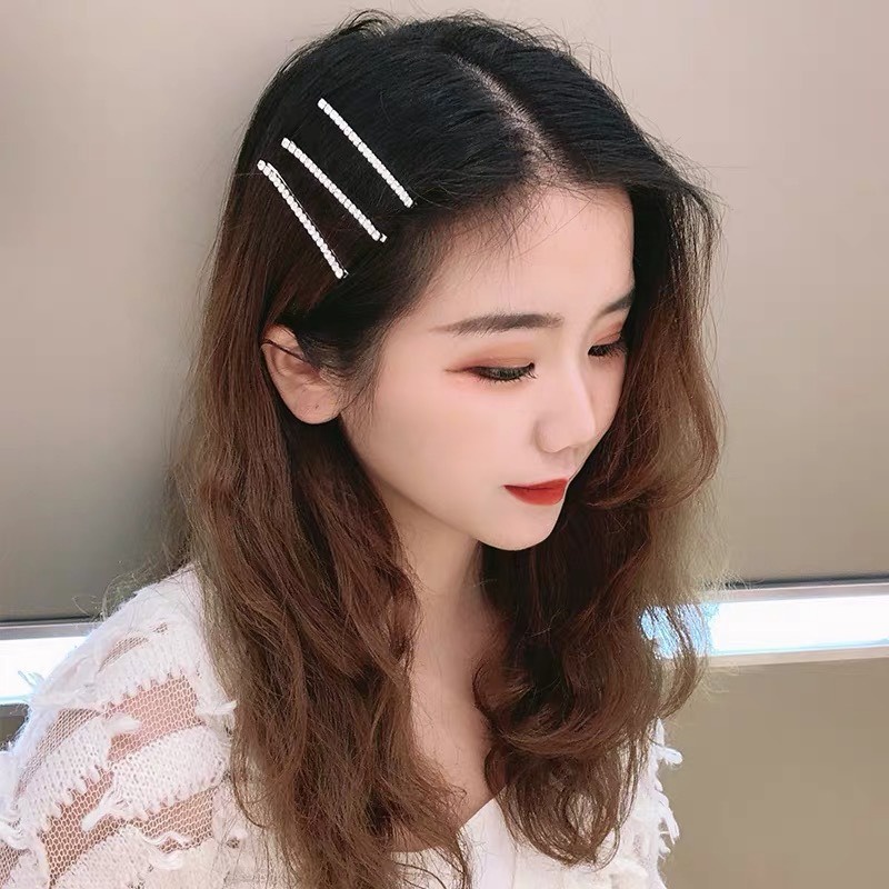 กิ๊บติดผมโลหะ ประดับไข่มุกเทียม พลอยเทียม สไตล์คลาสสิก หรูหรา เครื่องประดับ สําหรับผู้หญิง