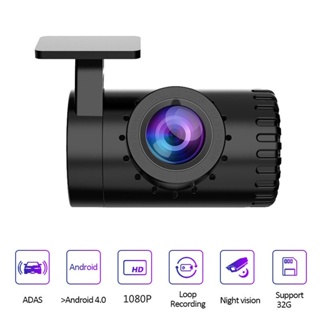 กล้องหน้ารถ Android USB กล้องติดรถยนต์ WIFI 1080P ซ่อนบันทึกการขับขี่ DVR Car Camera กล้องติดหน้ารถยนต์ ADAS Night Vision ได้ ดูผ่าน จอแอนดรอยในรถยนต์ ได้ DVR