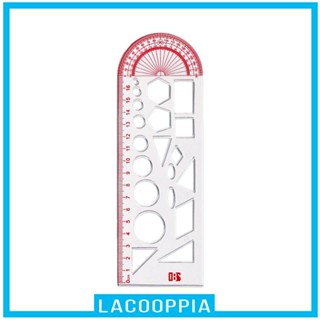 ไม้บรรทัดแม่แบบ อเนกประสงค์ ทรงเรขาคณิต แบบพกพา สําหรับวาดภาพ งานไม้ สํานักงาน