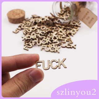 [szlinyou2] ขวดโหลไม้ ลายตัวอักษร สําหรับเป็นของขวัญวันเกิด คริสต์มาส