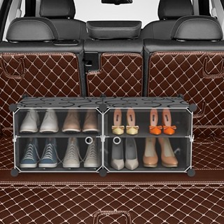 Spot car shoe box transparent car car car car trunk shoes storage artifact dormitory shoe rack storage shoe cabinet 0731hw