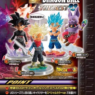 [BTF] พร้อมส่ง ฟิกเกอร์ญี่ปุ่น Bandai Gashapon Dragon Ball Ultra-Small THE BEST UG02 สีดํา YYWH