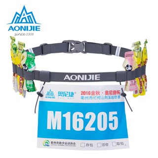 AONIJIE E4076 Race Number Belt  เข็มขัดคาดเอวติดเบอร์วิ่งพร้อมช่องใส่เจล สําหรับวิ่ง วิ่งเทรล วิ่งมาราธอน