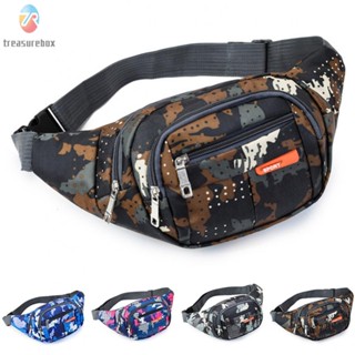 【TRSBX】Sports Waist Bag Adjustable Straps Audio Pocket Lightweight Outer Pockets