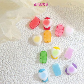 Aroma อุปกรณ์ตกแต่งเล็บ รูปหัวใจน่ารัก 3D DIY