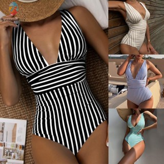 【TRSBX】Swimsuit Women Bodysuit Bathing Suits Beach Comfortable Elastic Qucik-Dry