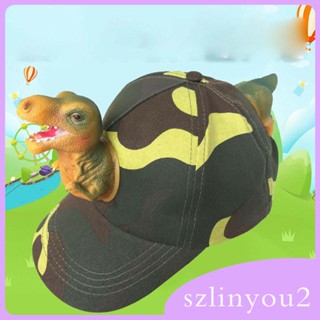 [szlinyou2] หมวกเบสบอล ลายไดโนเสาร์ 3D เหมาะกับชายหาด และฤดูร้อน สําหรับเด็กผู้ชาย และผู้หญิง